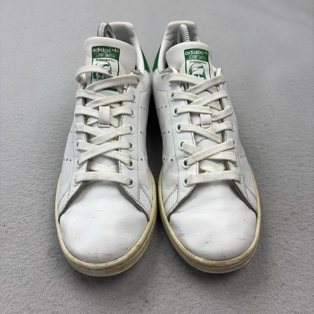 Adidas Stan Smith Shoes Womens Size 8 White Green Tennis Sneakers B24105